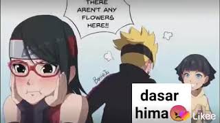 Sarada dan boruto ciuman