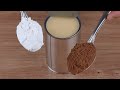 Mix condensed milk with cornstarch and chocolate, you will be surprised by the result
