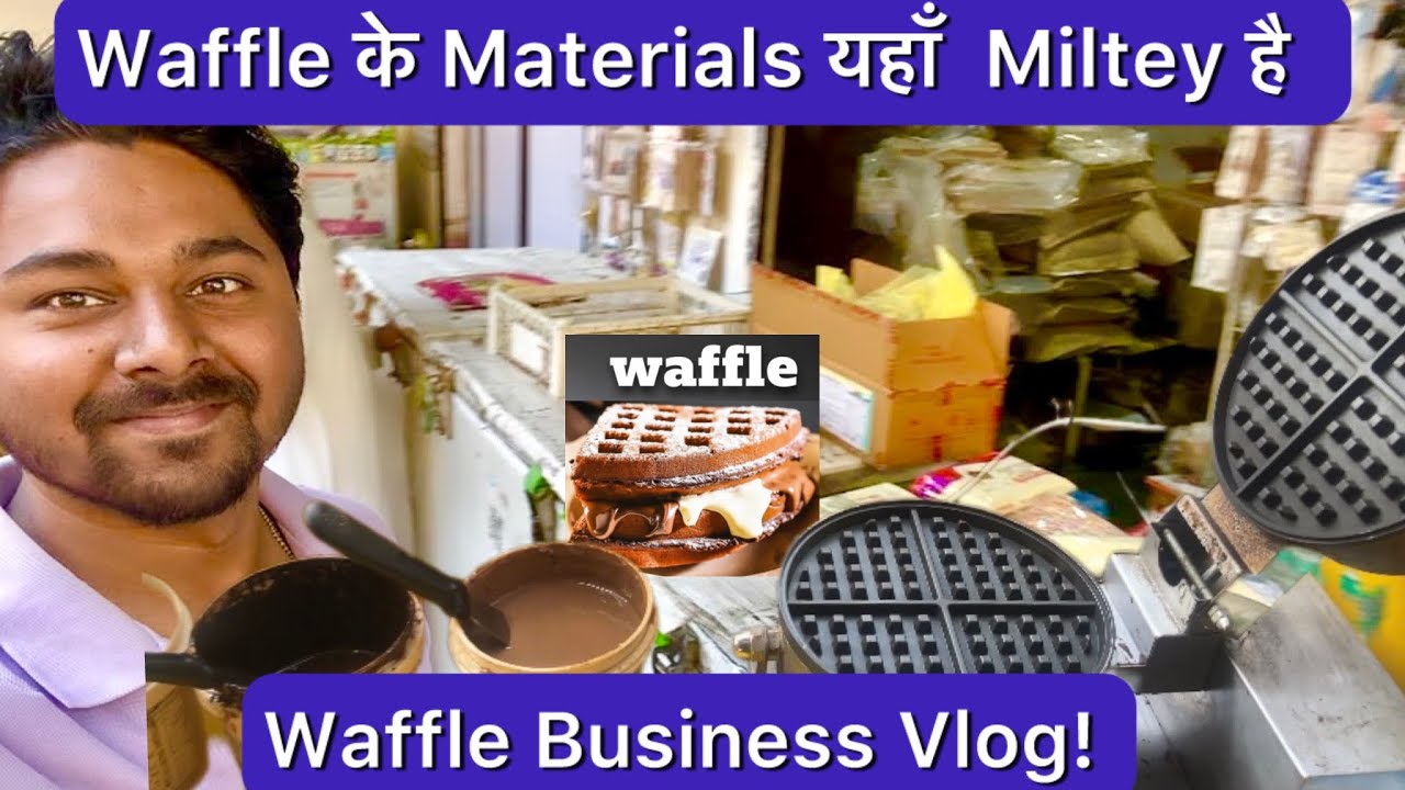 My waffle stall in Mumbai | waffle materials | food vlogs 