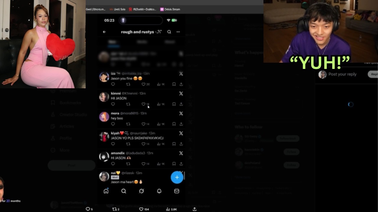 Jason Reacts To Yonna's Community Liking Him!