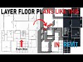 Layer Floor plans Professionally in Revit @balkanarchitect
