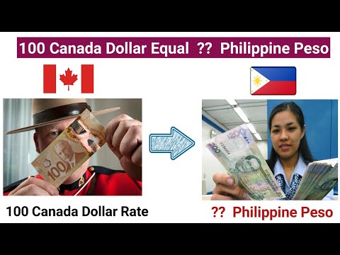 100 Canada Dollar to philippines Peso | Canada Dollar Rate in Philippines | 100 Dollar to peso