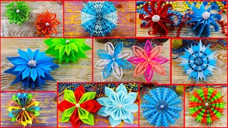 TOP 10 Paper Snowflakes for homemade decorations | Christmas Decorating Ideas