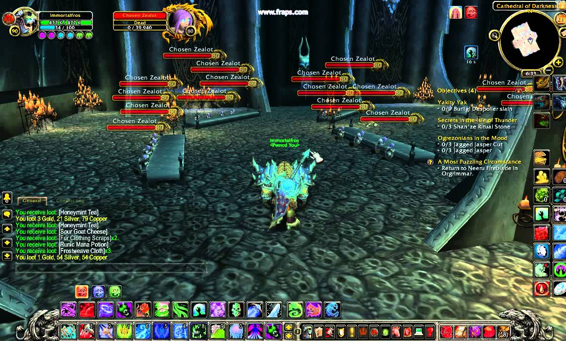 Frostweave Robe world of warcraft farm frostweave cloth 5.2 - YouTube