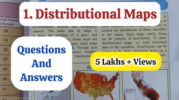 9th Std - Geography - Chapter  1 Distributional maps questions answers from textbook - Class 9