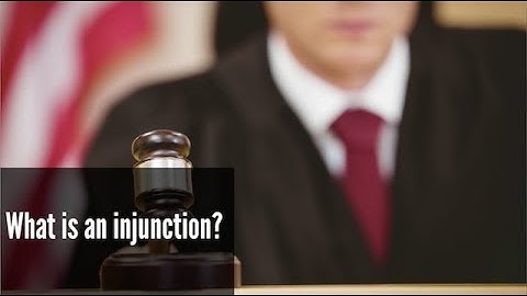What is an injunction?