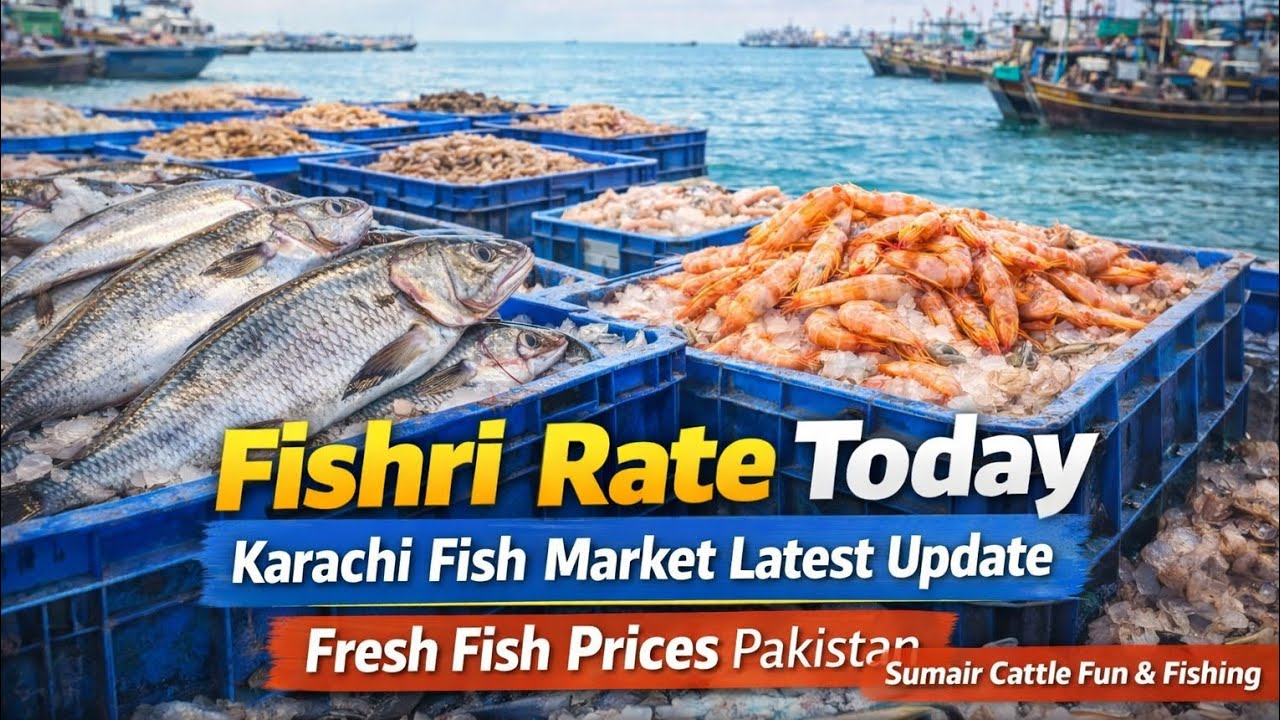 Fishri Rate Today 🔥 Karachi Fish Market Latest Update | Fresh Fish Prices Pakistan | Sumair