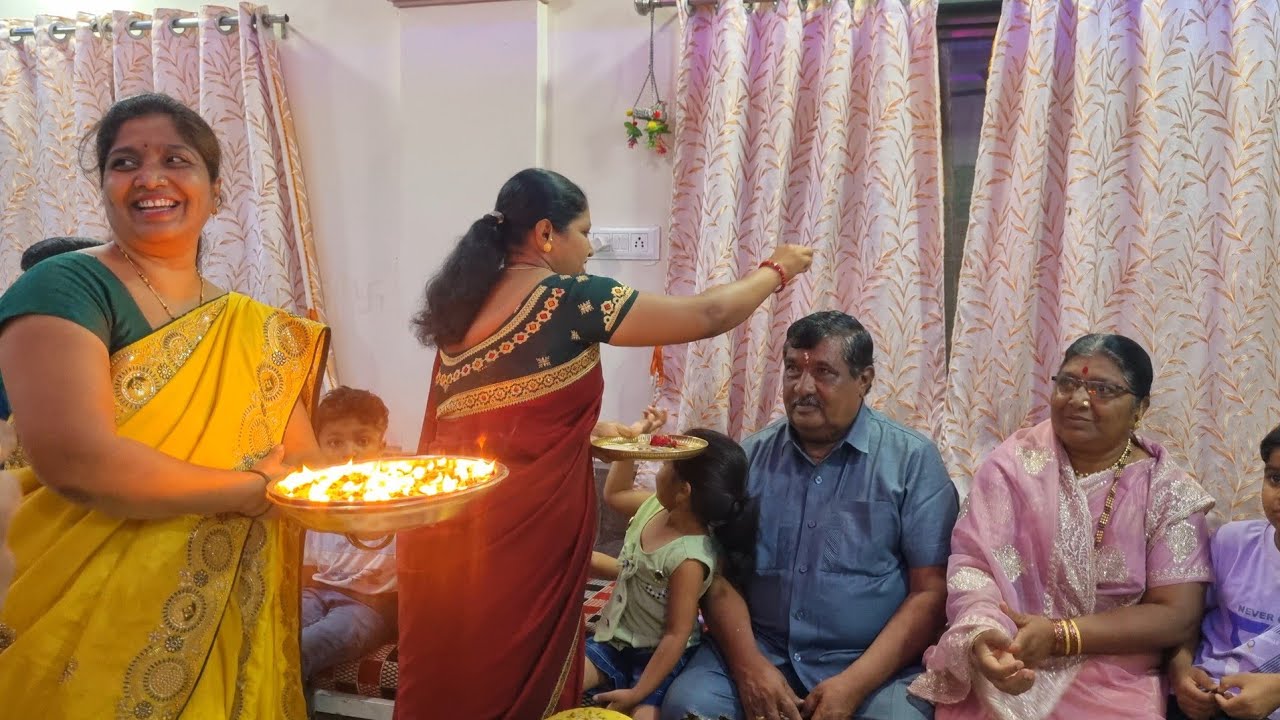 65 दिव्यांनी केलं औक्षण..😍आई वडिलांसाठी मुले हीच खरी संपत्ती..❤️ पूजाच्या सासूबाईंना भेटायला गेली..🤗