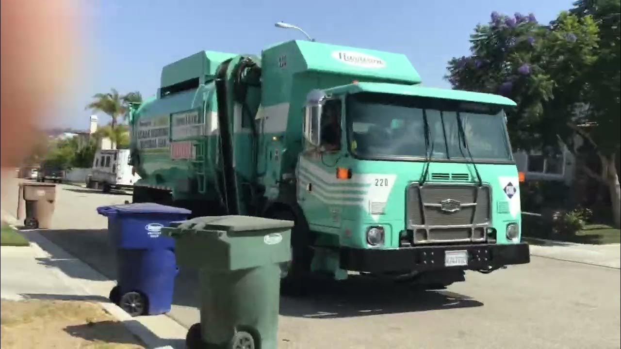Ej Harrison truck 220 helping a Ventura yard waste route YouTube
