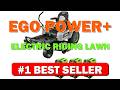 EGO Power+ Electric Riding Lawn Mower, 52" Deck with Zero Turn Radius, - B0BQQ1HCX6