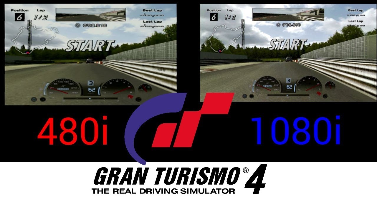 Gran Turismo 4 Comparison (480i vs 1080i) YouTube