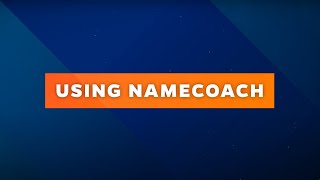Using NameCoach