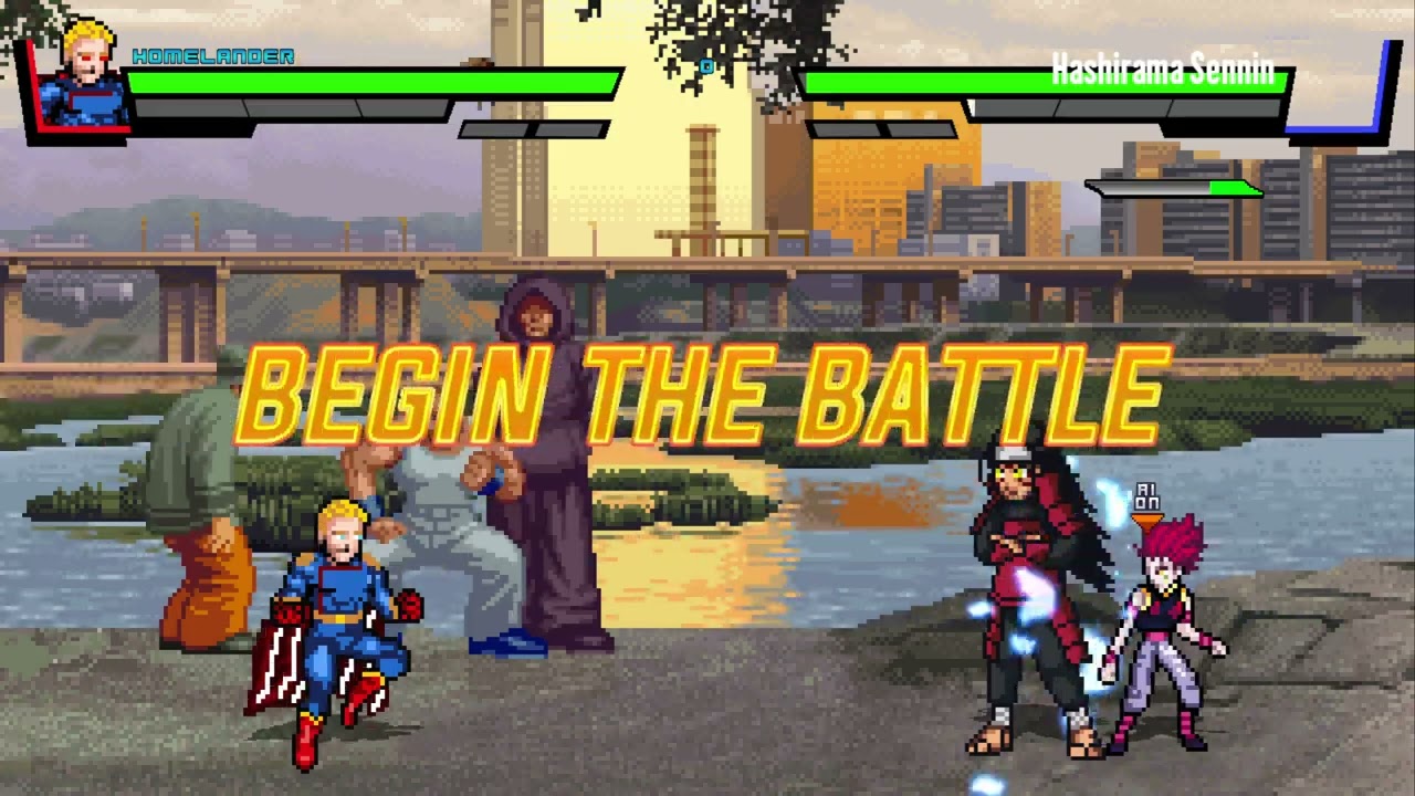 Homelander vs Hashirama & Hizuka | Anime All Stars (Mugen) Gameplay #10