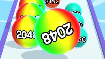 Ball Run 2048 Infinity Mode - Gameplay Walkthrough New Best Record (iOS, Android)