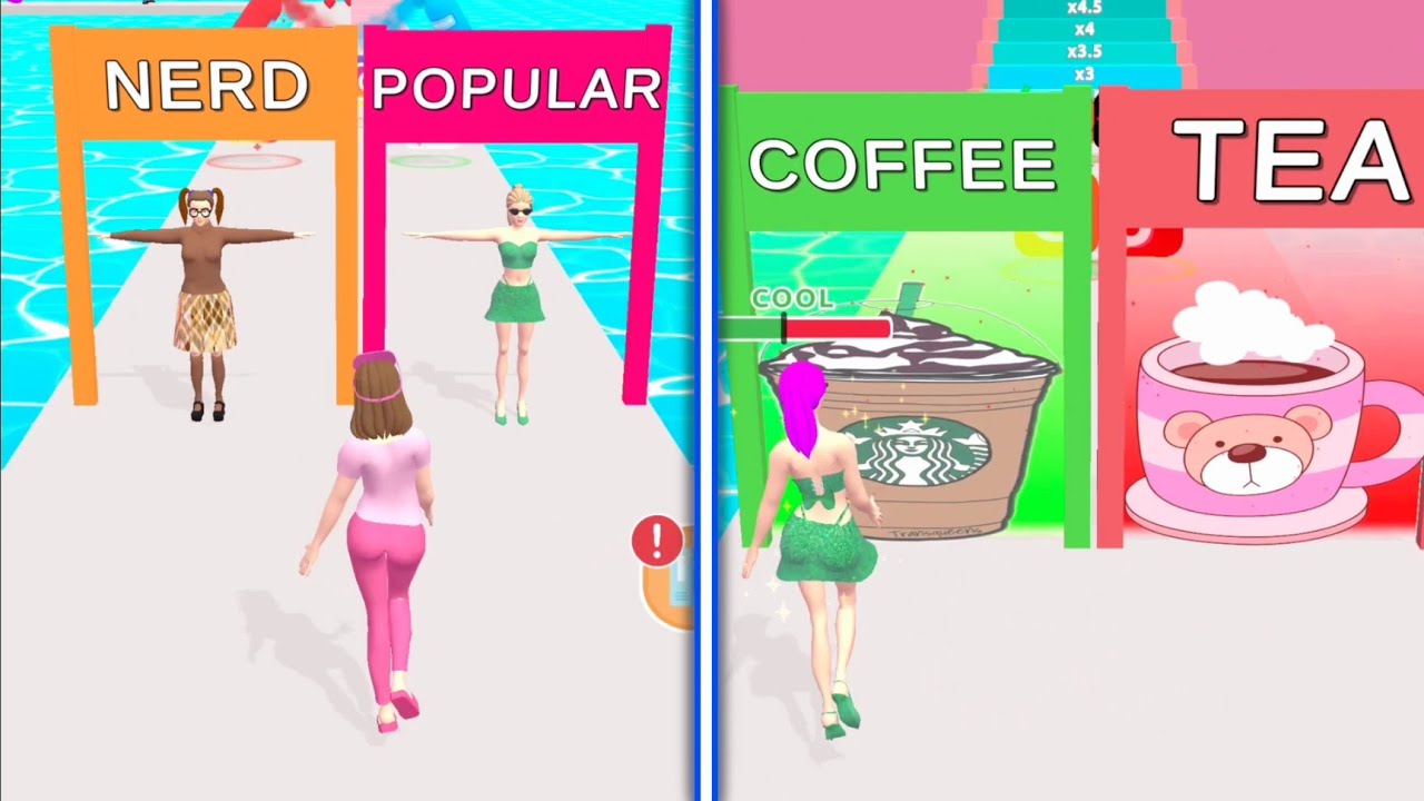 Popular vs Nerd 👸❓👧 All Levels Gameplay Android,ios