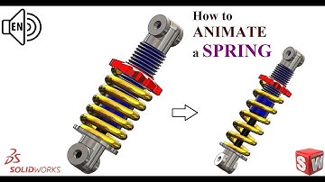 Spring Animation/ Spring Motion Study SolidWorks Tutorial 2021 step by step! Learn from Home! :D