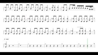 Queenbohemian Rhapsody  Drum Score Drum Sheet  