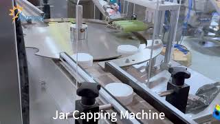 Automatic Plastic Jar Capping Machine , Turntable type Capping Machine for container ,Capper Machine