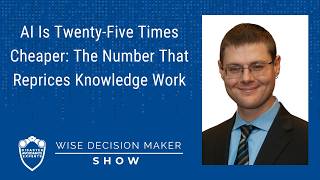 AI Is 25 Times Cheaper: The Number That Reprices Knowledge Work