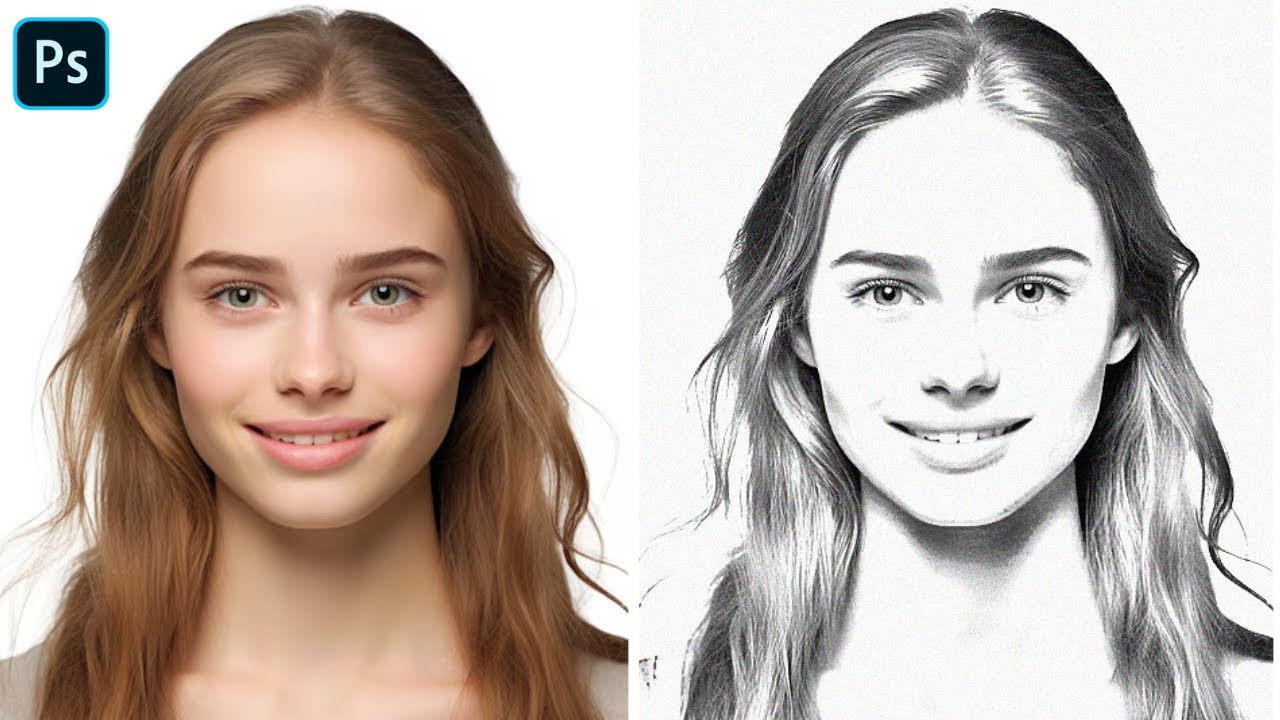 Pencil Sketch in Photoshop | photoshop sketch tutorial @Photoshop @techwithfaiq0
