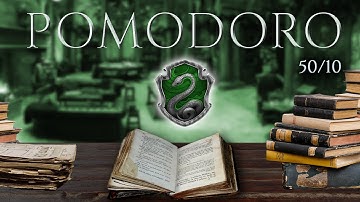 SLYTHERIN 📚 POMODORO Study Session 50/10 - Harry Potter Ambience 📚 Focus, Relax & Study in Hogwarts