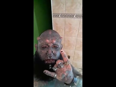 CRAZIEST MAN ON THE EARTH(HIS WHOLE BODY IS FULLY OFF TITO)