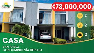 Casa de 2 plantas en venta en Condominio Vía Heredia, San Pablo de Heredia Casa de 2 plantas en venta en Condominio Vía Heredia, San Pablo de Heredia