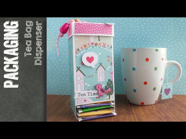 Tea Bag Dispenser Box - Scatola porta bustine del té by Anna Cafecreativo  for Craft Asylum 