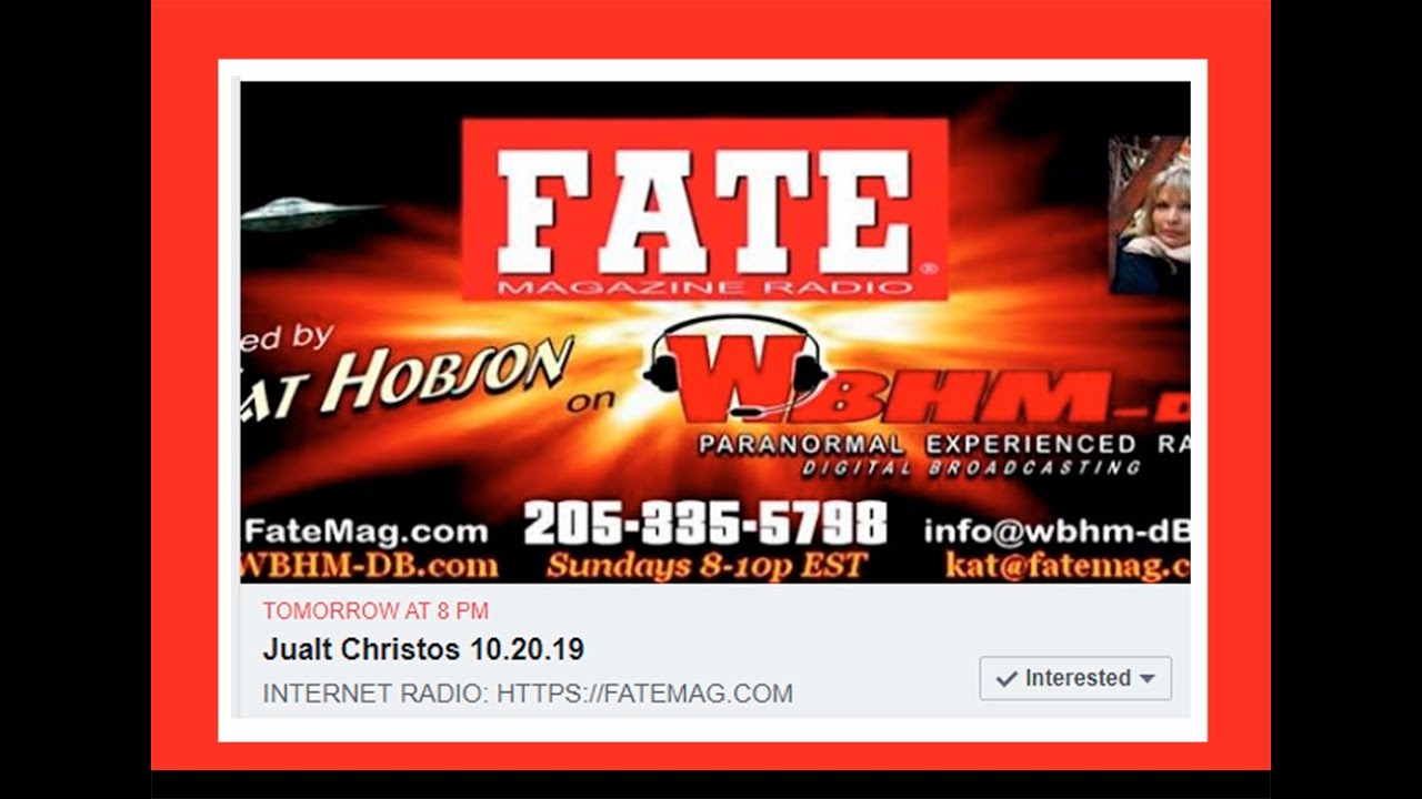 Jualt Christos with Kat Hobson Fate Magazine 20191020