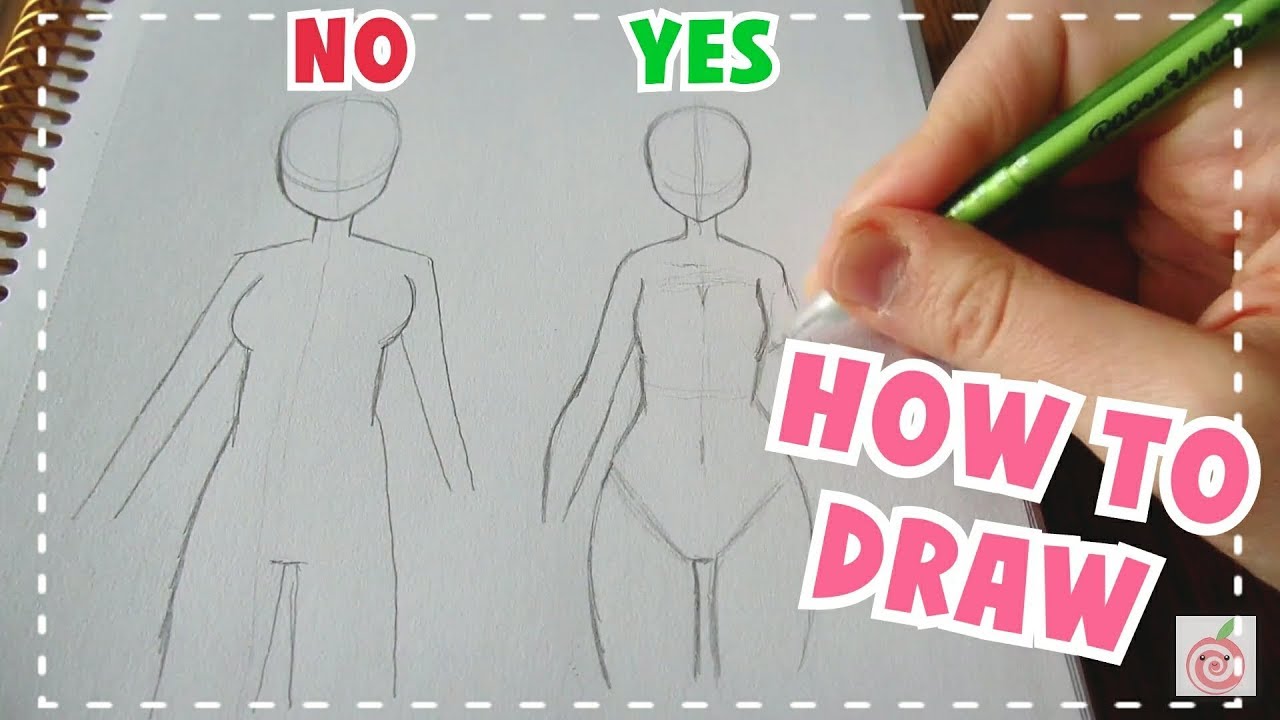 How To Draw A Female Body For Beginners How To Draw A Female Body - Female  Human Body Drawing