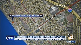 Oceanside cop attacked and knocked to the ground