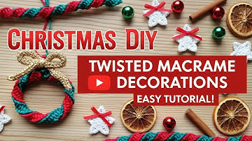 Twisted Macramé Spiral Knot Decorations | Easy 2-Color Tutorial for Beginners