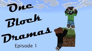 Surviving on ONE Block in Minecraft! (One Block Dramas ep 1)