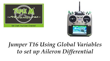Jumper T16 Using Global Variables to set up Aileron Differential
