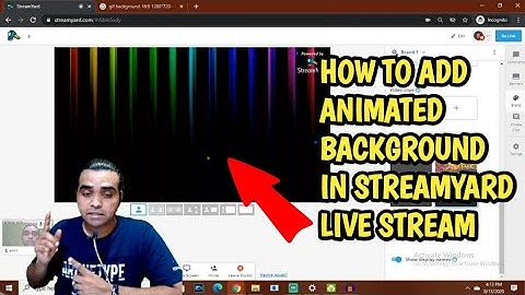 HOW TO ADD ANIMATED GIF BACKGROUND IN STREAMYARD LIVE STREAM. #KIG HINDI TUTORIAL