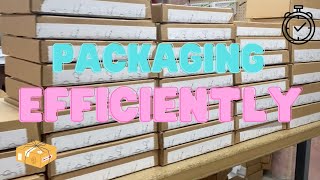 How We Package Orders | Small Handmade Business Order Packing, Efficient packaging to save time