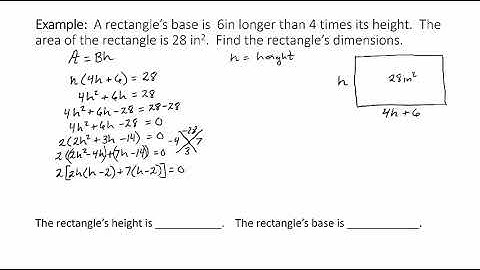 Applications with Quadratic Equations Part 2 10 7 8