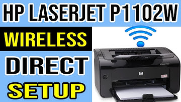 HP LaserJet P1102w Wireless Setup Guide | Wireless Direct Method