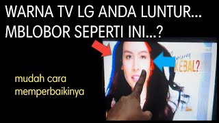 TV LG GAMBAR MBLOBOR cuma ganti satu alat