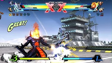 ULTIMATE MARVEL VS. CAPCOM 3 Wolverine Ryu Dr Doom vs Dormammu Storm Hawkeye