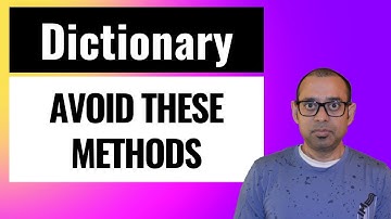 2 methods to avoid from Dictionary, instead use these alternatives [C# & .NET]