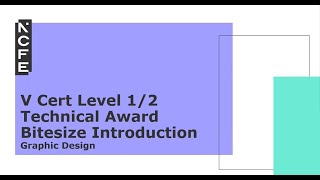 Bitesize V Cert Level 1 2 Technical Award in Graphic Design