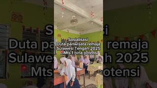 2nd RU Duta Pariwisata Remaja Sulawesi Tengah 2025 is Melati - Sosialisasi ke MTs. 1 Bina Potensi
