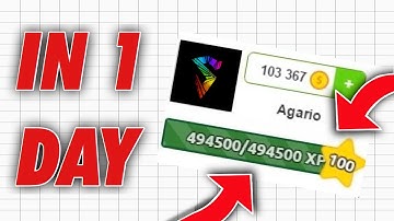 GET LEVEL 100 IN 1 DAY AGARIO MOBILE