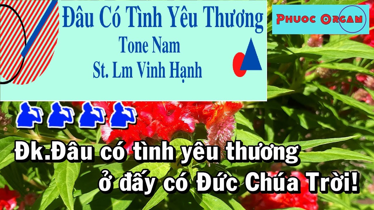 Đâu Có Tình Yêu Thương Karaoke Tone Nam (St: Lm Vinh Hạnh) Thánh Ca | Phước Organ