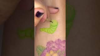 🐛 What being a caterpillar taught me 💚 #caterpillar #facepaint #lifelessons
