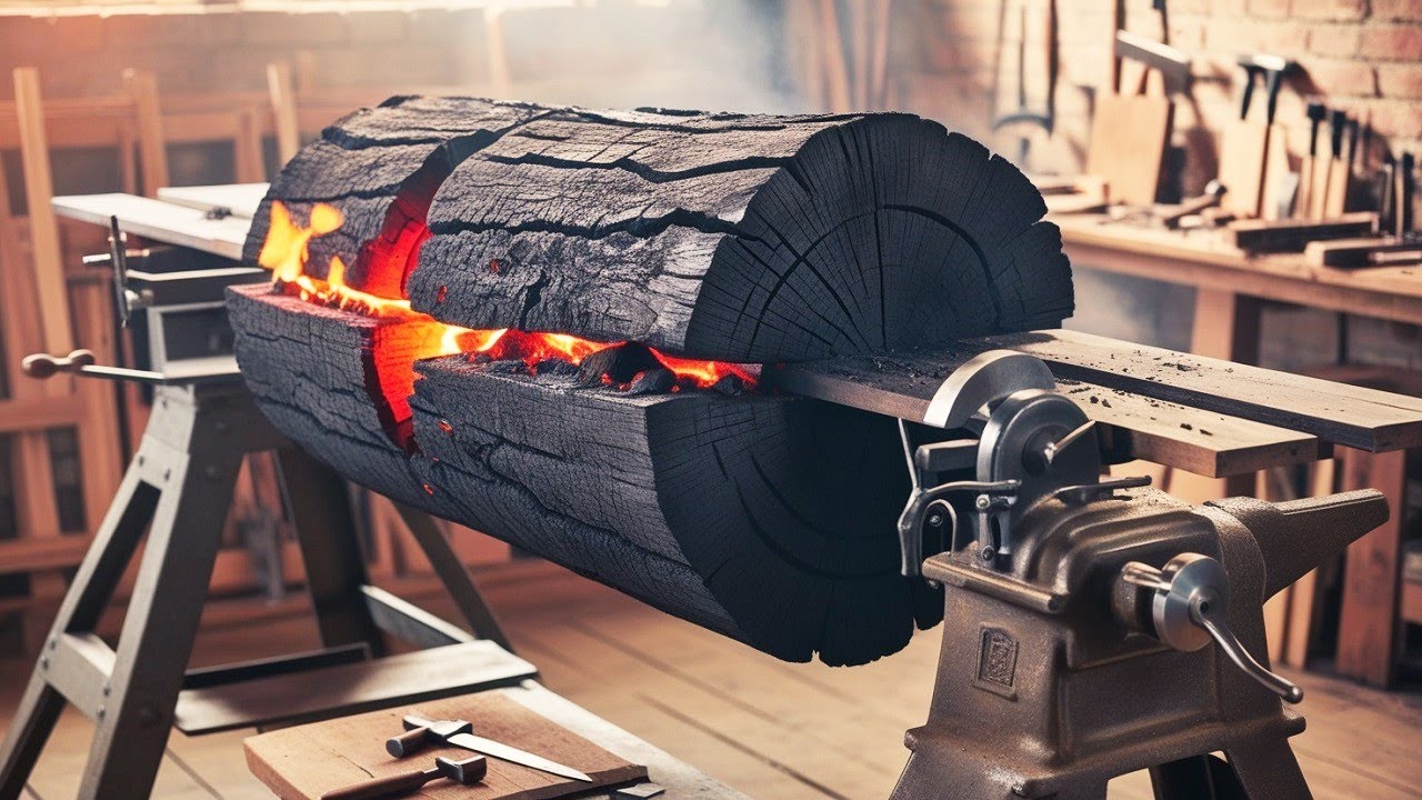 Turning Burnt Wood Into Masterpieces: The Magic of Woodturning - YouTube