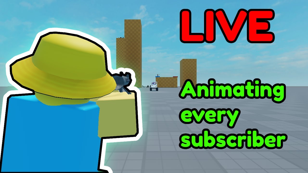 Animating ALL my subscribers LIVE - YouTube