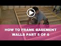 How-to Frame a Basement(how to frame outside corners) Part 5 of 6