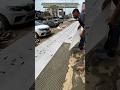 Perfect Large-Format Tile Installation on Sidewalk in Record Time